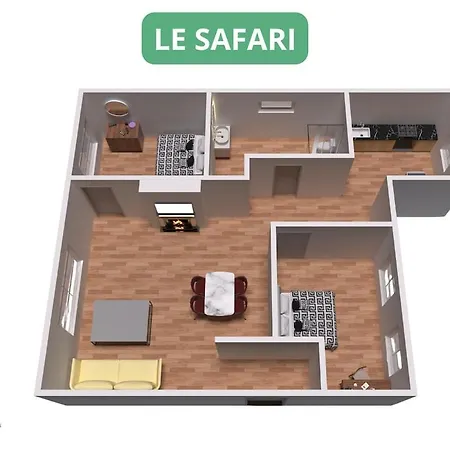 아파트 Le Safari - Face Gare - Parking - Familial & Architecte - Rent Immo 트루아