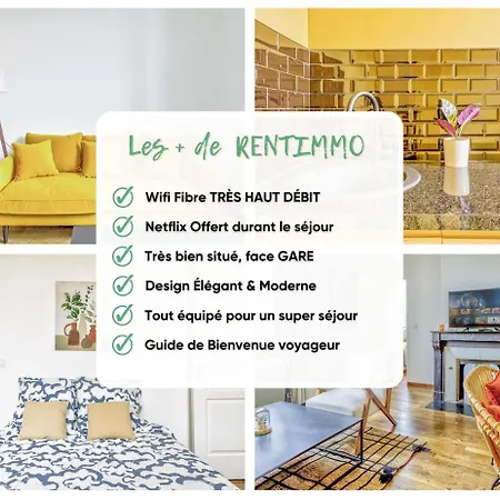 Le Safari - Face Gare - Parking - Familial & Architecte - Rent Immo 아파트 *